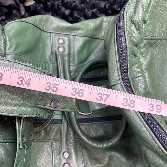 Green Leather Duffel Bag - Picture 13 of 13